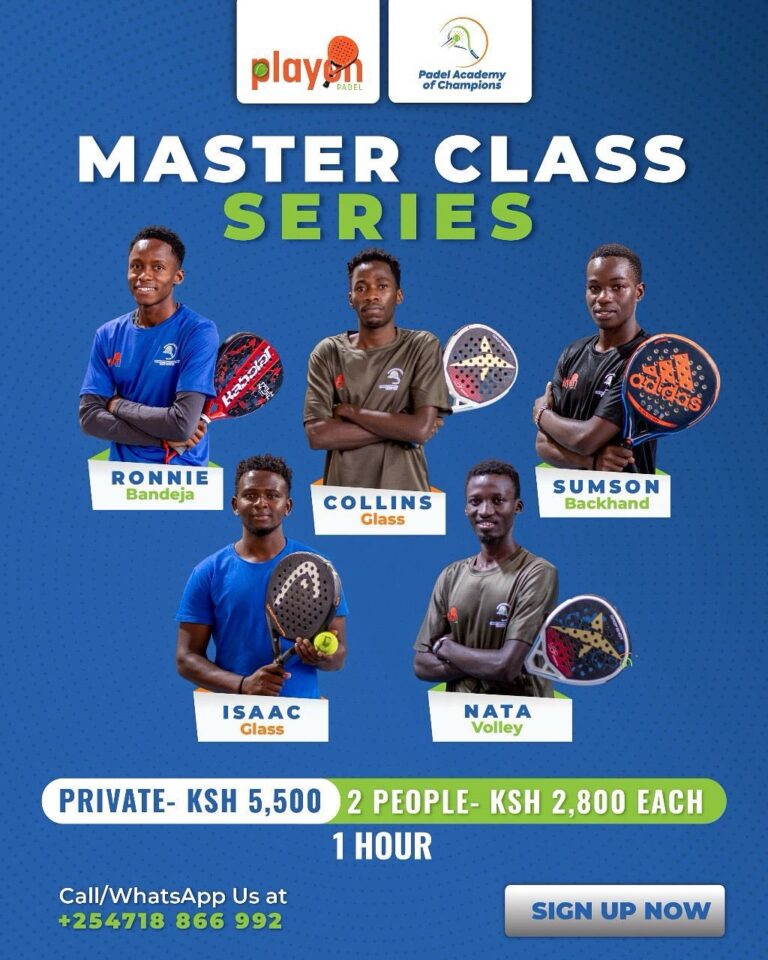 Padel in Kenya: Join the Master Class Series