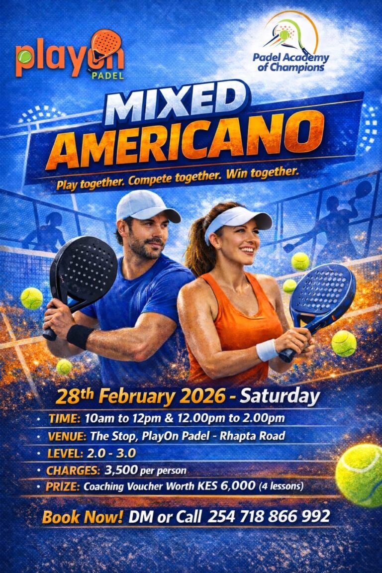 Mixed Americano Padel Tournament in Nairobi – February 28, 2026