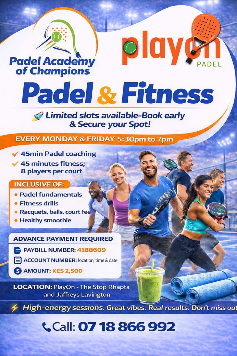 Padel & Fitness Training in Nairobi