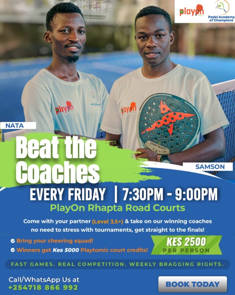 Beat the Coaches Nairobi Padel