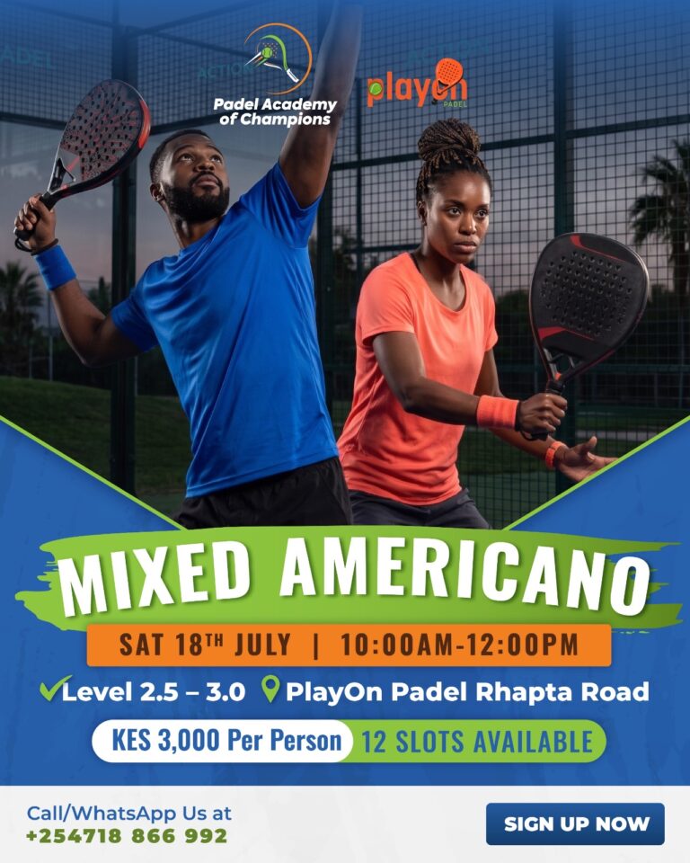 Mixed Team Americano Nairobi | Padel Tournament at PlayOn Rhapta Road